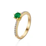 Pierścionek zaręczynowy z szmaragdem AJPZ_035